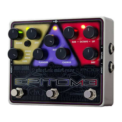 Electro-Harmonix Epitome Multi-effects Pedal with Dedicated Controls for Classic Octave, Flanger, Chorus, Reverb, and Delay Effects for sale