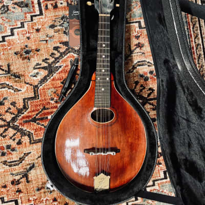 One-of-a-kind Restored Gibson A2 Model 1921 two-tone Mandolin w/ Hardshell Case, extra bridge & saddle image 11