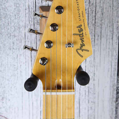 Fender JV Modified '50s Stratocaster HSS Electric Guitar Sunburst with Gig Bag image 11