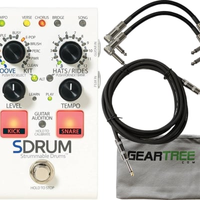 Digitech SDRUM Strummable Drums Automatic Drummer Pedal w Digitech SDRUM Strummable Drums Automatic Drummer Pedal w