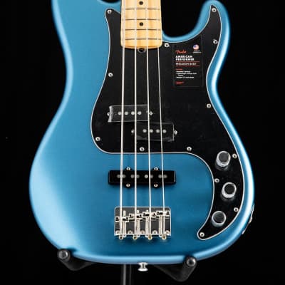 Fender American Performer Precision Bass Satin Lake Placid Blue image 3