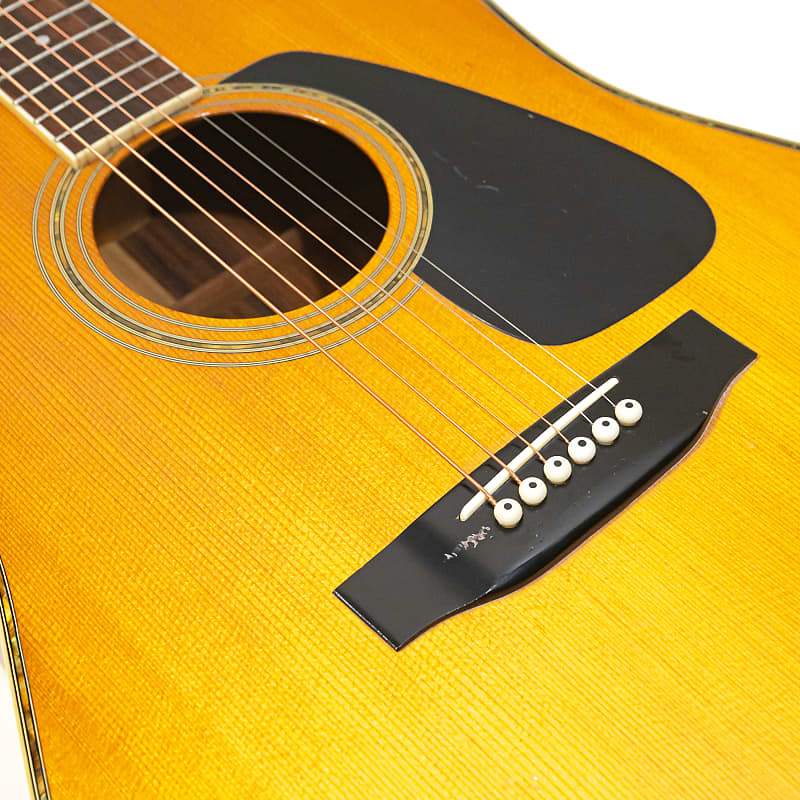 1980s Morris MD-520 Acoustic Dreadnought Guitar - Natural