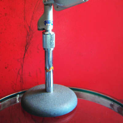Vintage RARE 1940's Shure Brothers 120 / 508A / 708A crystal microphone w period Atlas DS7 stand image 1