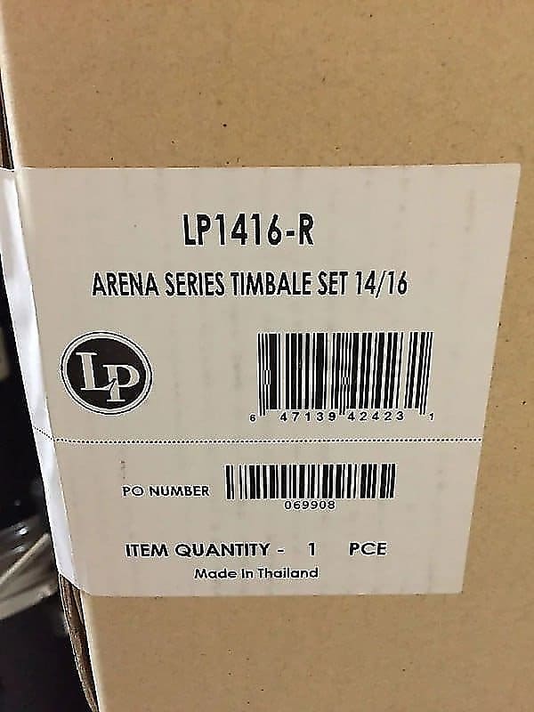 LP Arena Series Fausto Cuevas III Timbale Set 14/16 w/Stand LP1416