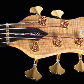 2015 Ken Smith 5WTE ELITE White Tiger Flamed Maple 5-String Bass image 11