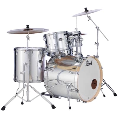 Pearl EX725SC Export Drum Set, 5-Piece, Mirror Chrome image 3