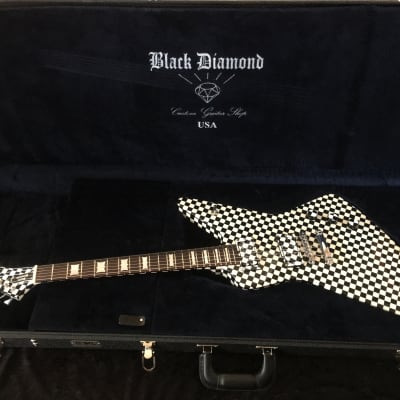 Black Diamond XPro Checkerboard Guitar the RICKI Custom Hand built (Preorder PreBuild)  w/cs image 2