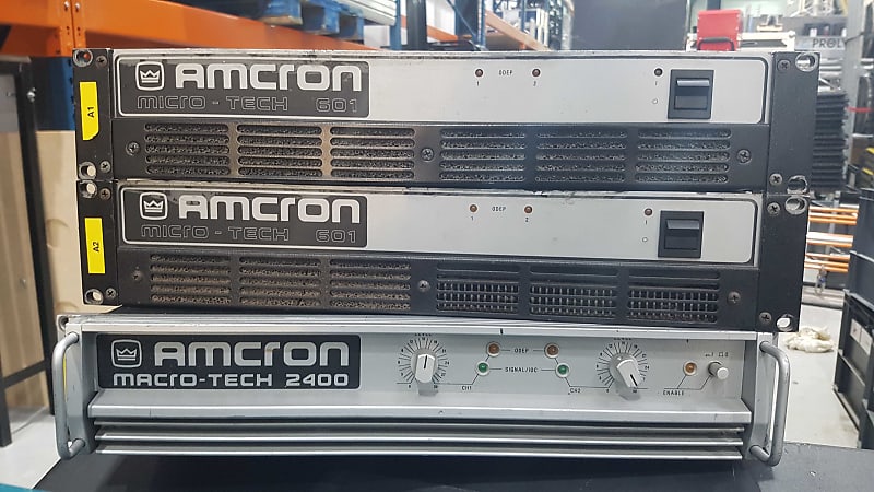 AMCRON microtech 601 アムクロン　クラウン ☆アムクロン AMCRON micro-tech 1200 パワーアンプ 音響機器◇