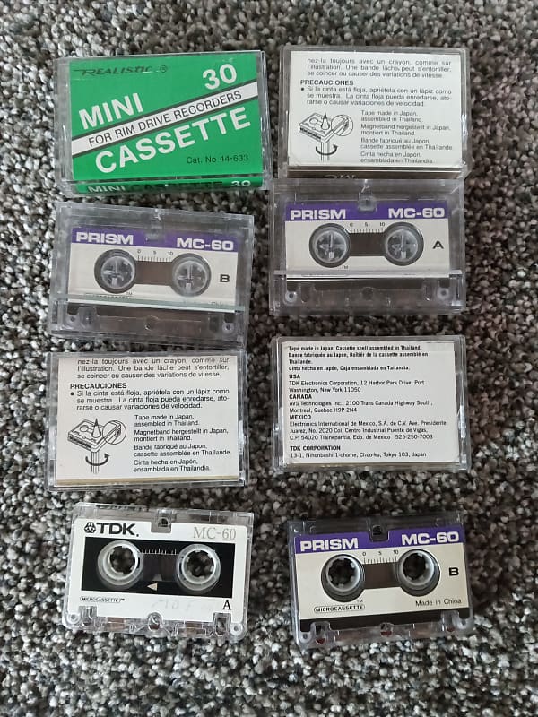 TDK & Prism Micro Cassettes 8 tapes Reverb