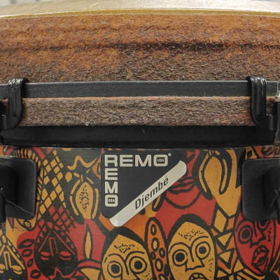 Remo Mondo Signature Series Leon Mobley 12" Djembe Drum - Adinkra Finish image 5