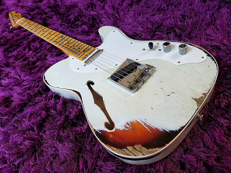 Fender Telecaster Thinline Solid Body Electric Guitar (1974