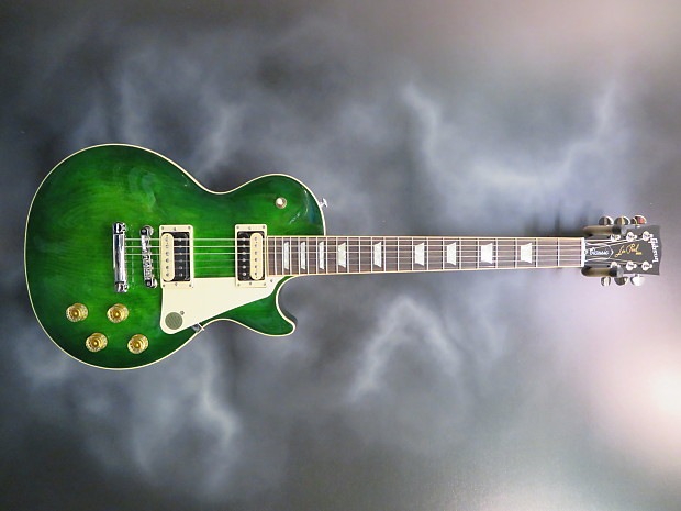 Gibson les paul classic green ocean burst cheap