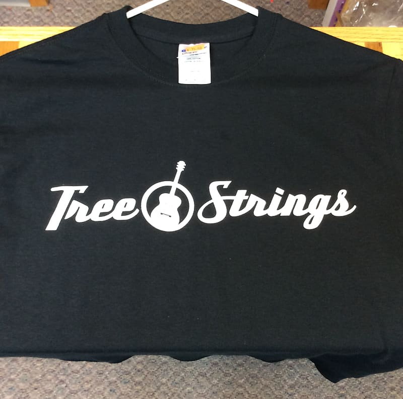 Tree Strings, LLC Tree Strings Logo Tshirt Black Reverb