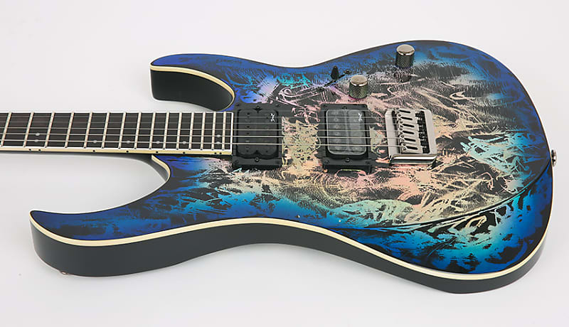 ギター SPEAR Gladius Hard Tail Reflector Spear Gladius Guitar with SnakeSkin Finish - Hank's Guitar Shop