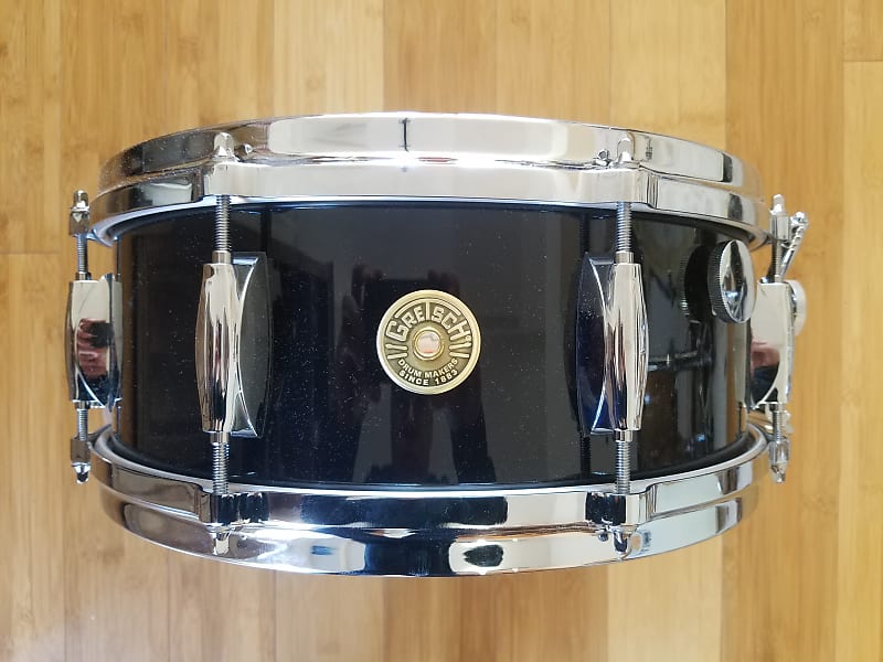 Snares - Gretsch USA Custom 5.5x14 Snare Drum (Piano Black Gloss)