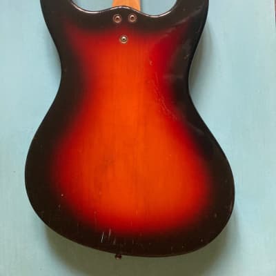 Mosrite Bass 1966 - Ventures style model - Sunburst image 12