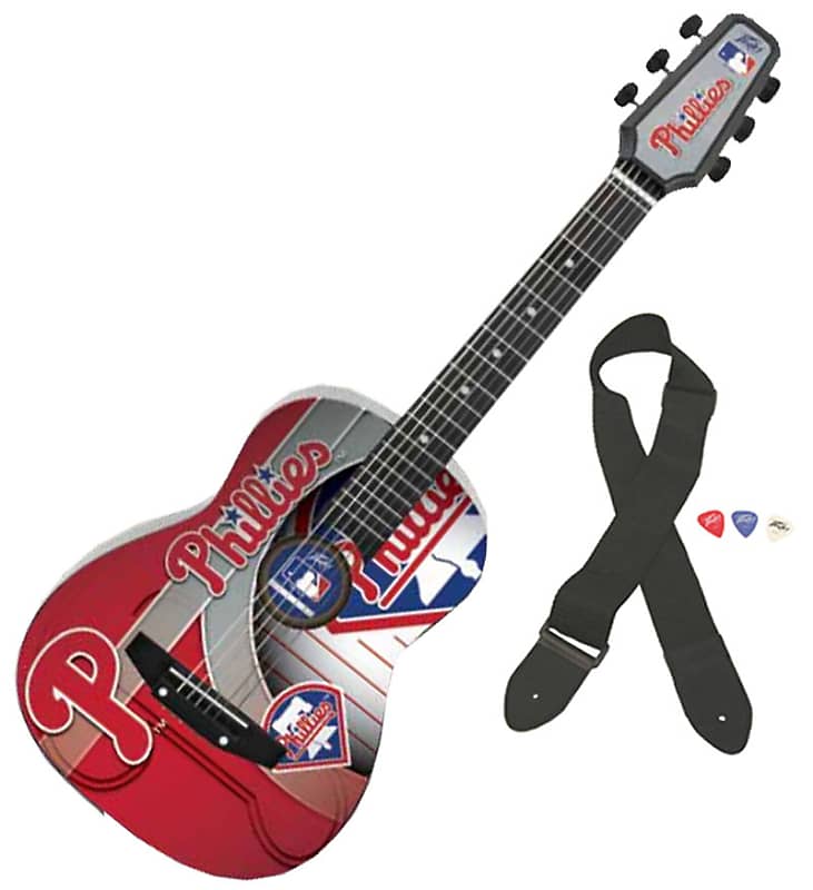 Peavey MLB Philadelphia Phillies 1/2 Size Easy-to-Play Acoustic Guitar (3022790) image 1
