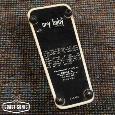 Vintage 1971 Jen Crybaby Super Wah Made in Italy with | Reverb