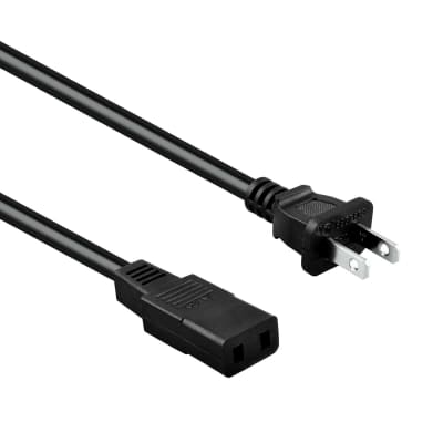 8Ft 2-Prong Square Ac Power Cord Cable Lead For Roland Rhodes Synthesizer Keyboard Vk-1000 Mk-80