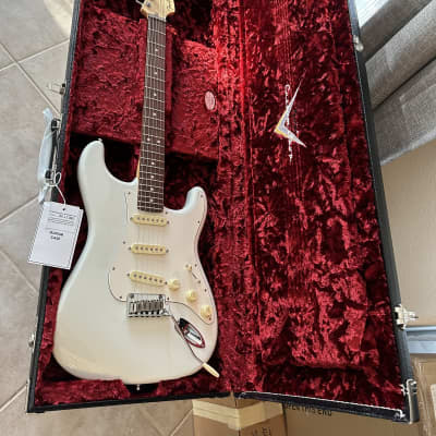 OPEN BOX 2023 Fender Custom Shop Jeff Beck Stratocaster - Olympic White, 8.3lbs image 5