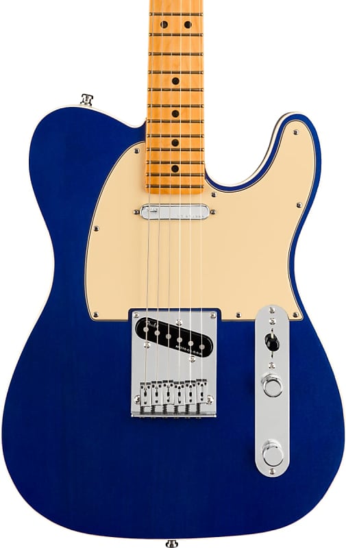 Fender American Ultra Telecaster Electric Guitar Maple FB, Cobra Blue image 1