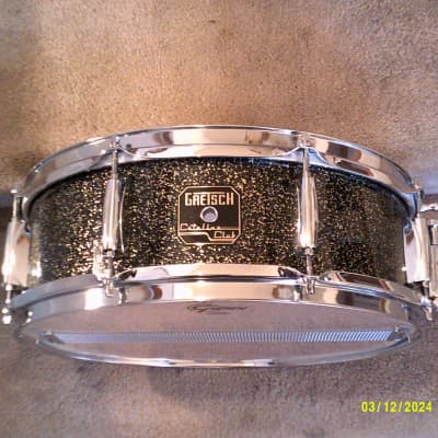 Gretsch Catalina Club 14 X 5 Snare Drum, Black Galaxy Lacquer, Mahogany Shell - Excellent1 image 1
