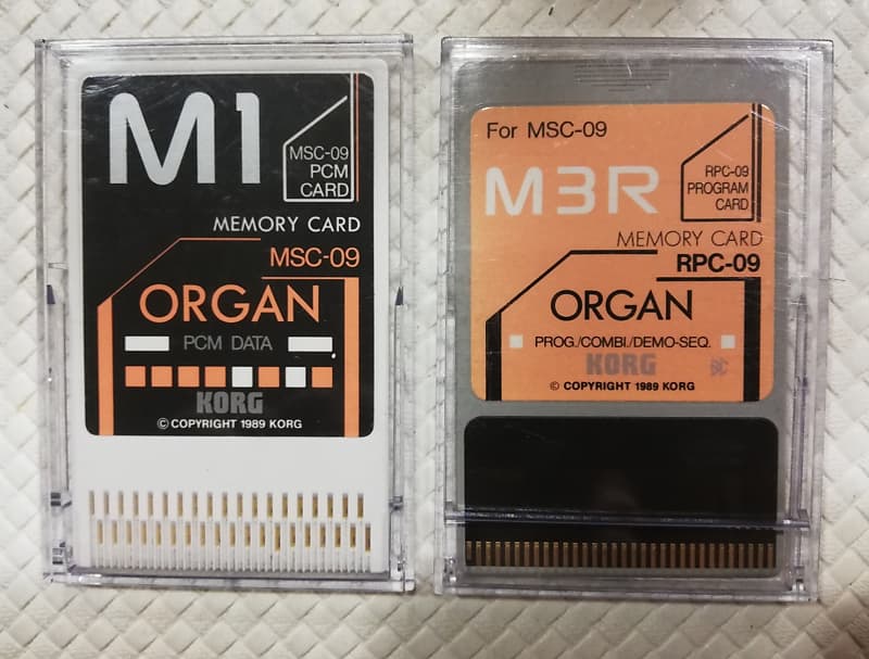 Korg M1/M1R/M3R... Organ Combo Memory Cards image 1