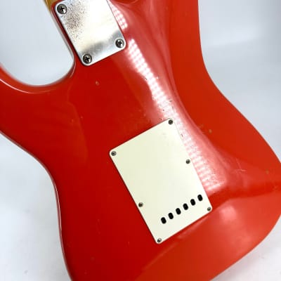 1991 Fender Squier Hank Marvin Japan Stratocaster – Fiesta Red image 16