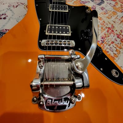 Fender Jazzmaster w/ Bigsby, Tom Anderson pickups, locking tuners, roller bridge, mods etc.- HSC image 9