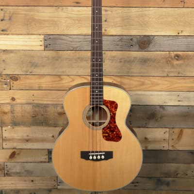Guild B-140E Acoustic/Electric 4-String Bass Natural w/ Gigbag image 4