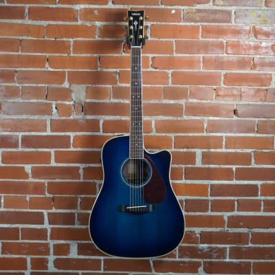 Yamaha DWX-8C Acoustic Electric Guitar Blue image 2