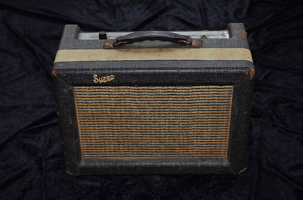 1961 SUPRO SUPER 1606 AMP VINTAGE RARE ORIGINAL TWO TONE COVERING