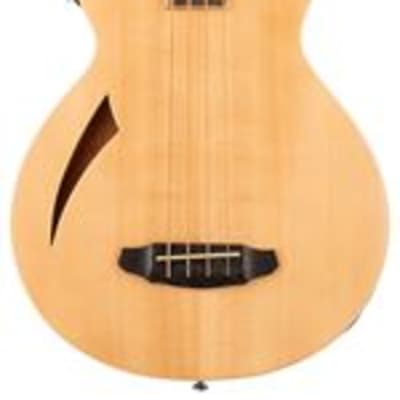 ESP LTD TL-4 Thinline Acoustic Electric Bass Guitar Natural image 1