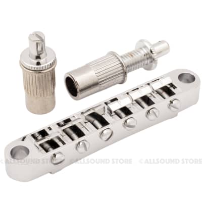 Tune-O-Matic Bridge for Import Epiphone® Les Paul, SG, ES, Dot Electric Guitar - NICKEL