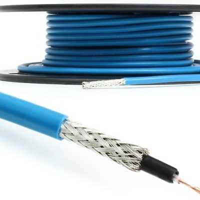 George Ls .155 Bulk Guitar Cable - 50 foot Roll - Blue image 1