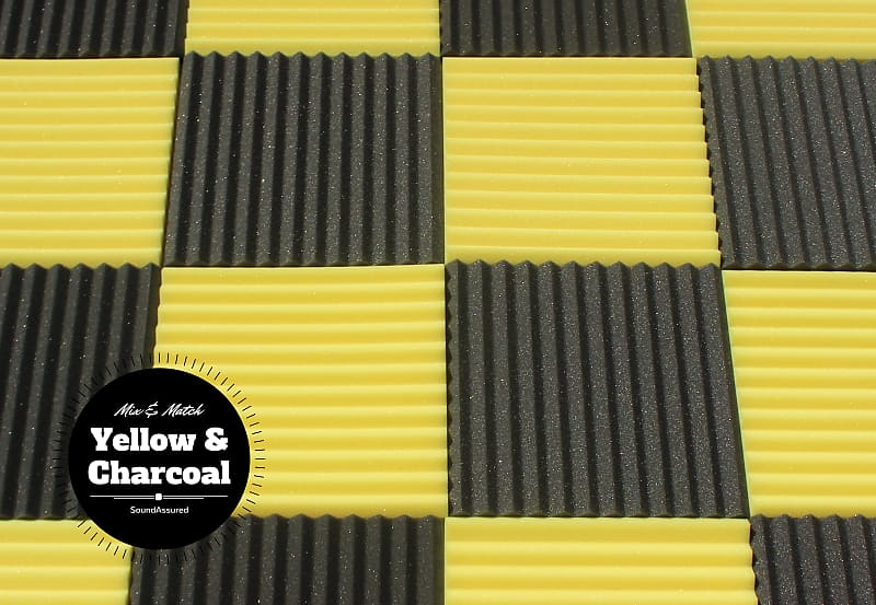 Six Inch Acoustic Foam Wedge Panels - 12x12x6 – SoundAssured