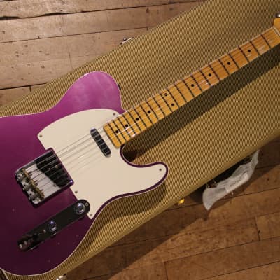 Fender Limited Edition Custom Shop '50s Telecaster Custom Reverse Journeyman Purple Metallic image 3