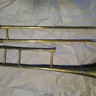 Unbranded Brass Tenor Trombone Lacquered Brass, no case image 3
