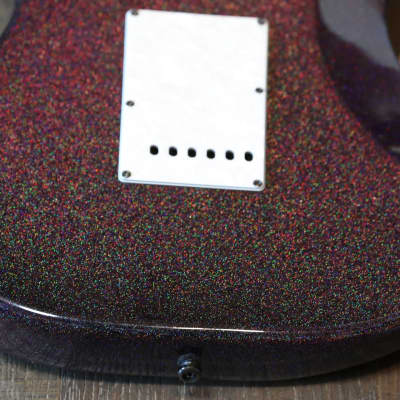 Benford Guitars Modern S Double-Cut Electric Guitar Purple Sparkle w/ Birdseye Maple Neck + OGB imagen 16