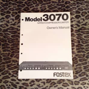 Fostex 3070 Gated Compressor/Limiter | Reverb