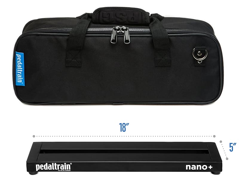 Pedaltrain PT-NPL-SC Nano+ Compact Pedalboard with Soft Case image 1