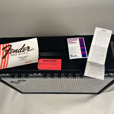 Fender Deluxe Reverb 1978 "Mint" with Original Cover and Tags One Owner image 8
