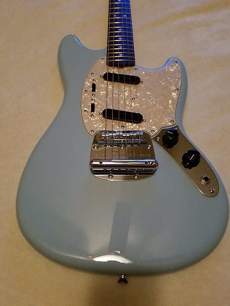 Fender MG65 65 Reissue Mustang MIJ Daphne Blue Reverb