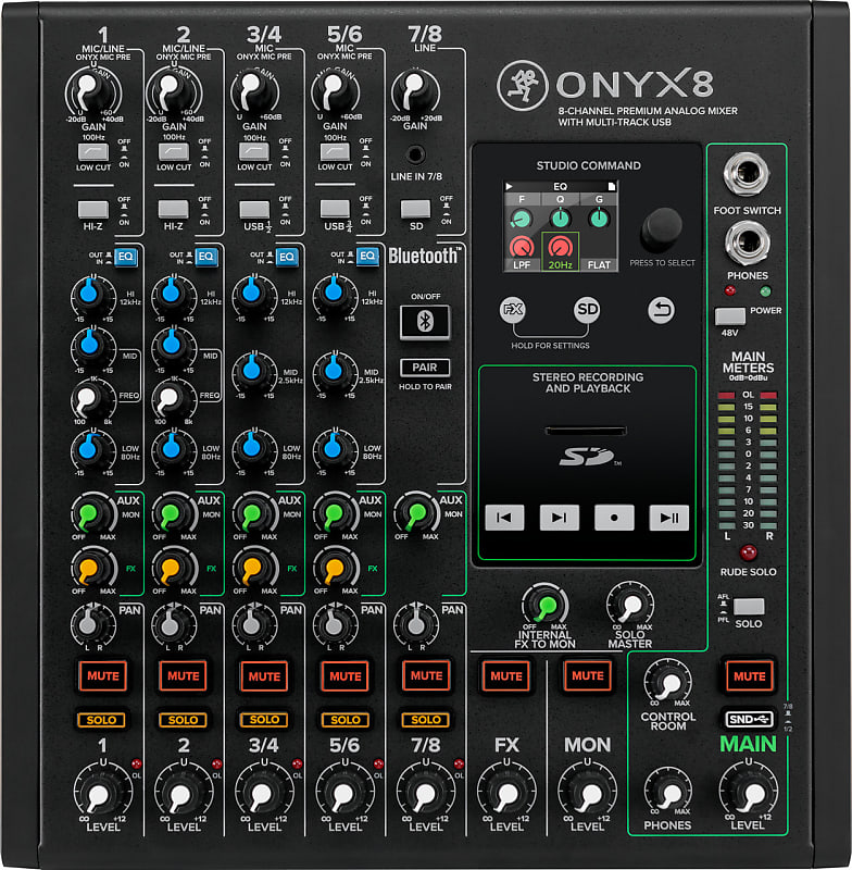Mackie Onyx8 8-channel Analog Mixer with Multi-Track USB image 1
