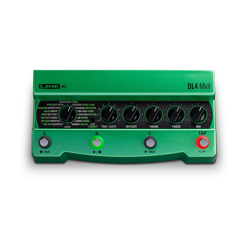 Line 6 DL4 MkII Little Green Time Machine Delay Modeler Guitar Effects Pedal image 1