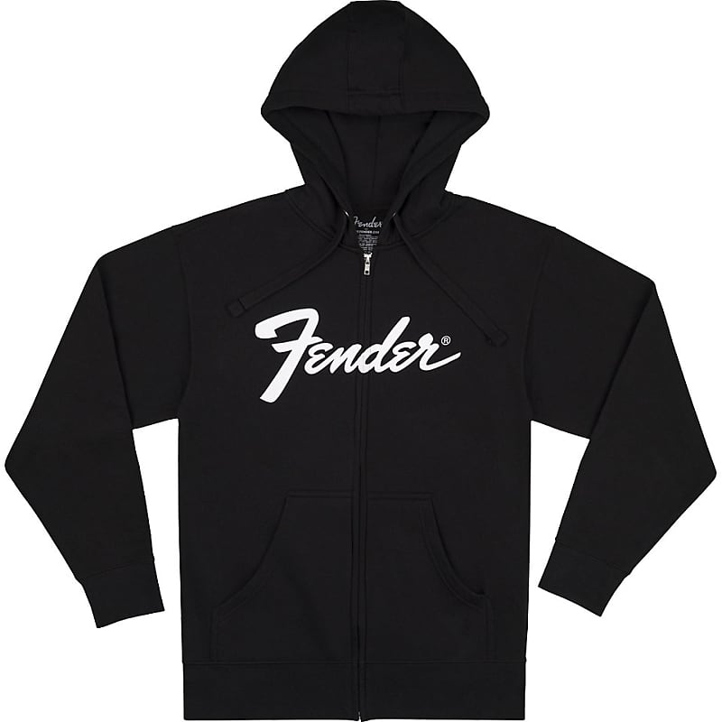Fender Transition Logo Zip Hoodie Black S image 1