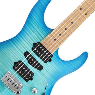 Suhr Guitars JE-Line Modern Plus (Bahama Blue Burst/Roasted Maple) [SN.72455] image 4