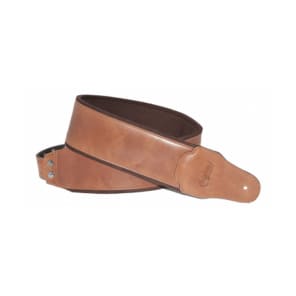 Right On Straps Bassman Series Smooth Woody Leather Guitar Strap