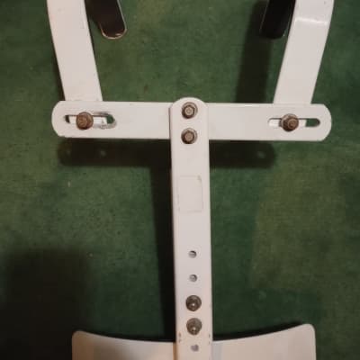 Unbranded Old School Marching Snare Drum Carrier - White Powder Coat image 3