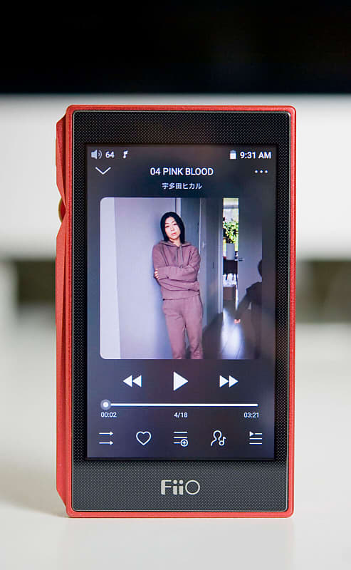 Fiio X5 3rd Gen Hi-res Audio Player (Red) in Excellent Condition